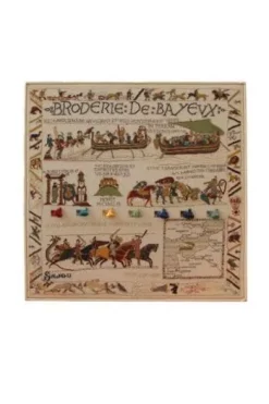 Lin Broderie 70x70 Cm Sable Tapisserie Bayeux -artisanat Soldes Magasin lin broderie 70x70 cm sable tapisserie bayeux 5