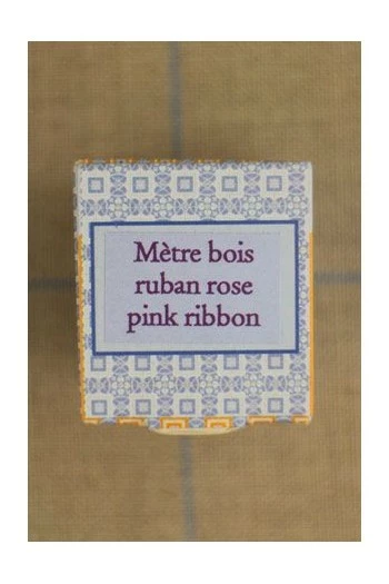 Mètre Couturière Bois Ruban Rose 3 Mètre Couturière Bois Ruban Rose – Image 3