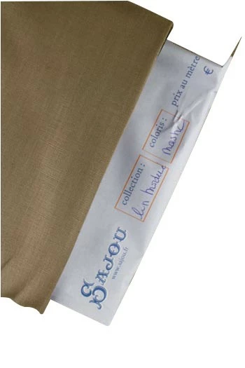 Mètre Lin Broderie Traditionnelle - Mastic 1 Mètre Lin Broderie Traditionnelle - Mastic