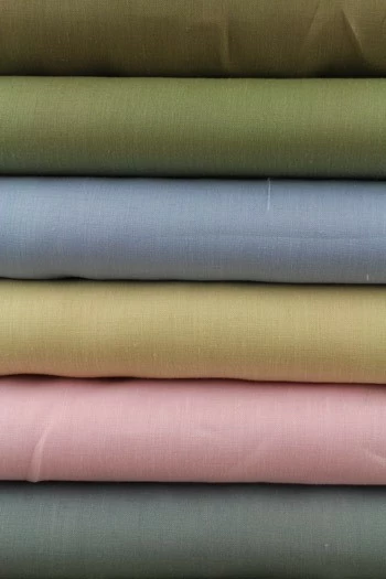 Mètre Lin Broderie Traditionnelle - Thé 3 Mètre Lin Broderie Traditionnelle - Thé – Image 3