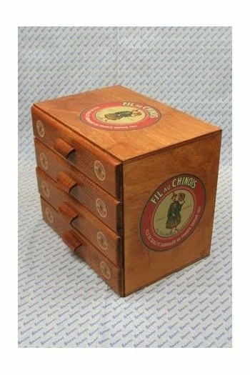 Meuble Mercerie 4 Tiroirs Fil Au Chinois 5 Meuble Mercerie 4 Tiroirs Fil Au Chinois – Image 5