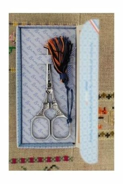 Paire De Ciseaux Broderie Chromée Tour Eiffel Bleue -artisanat Soldes Magasin paire de ciseaux broderie chromee tour eiffel bleue 3