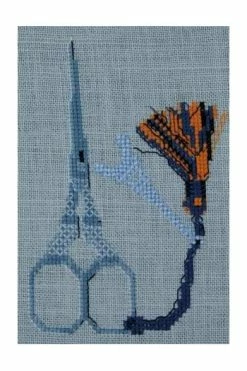Paire De Ciseaux Broderie Chromée Tour Eiffel Bleue -artisanat Soldes Magasin paire de ciseaux broderie chromee tour eiffel bleue 6