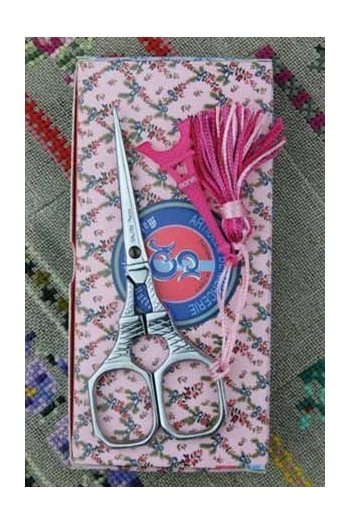 Paire De Ciseaux Broderie Chromée Tour Eiffel Rose 3 Paire De Ciseaux Broderie Chromée Tour Eiffel Rose – Image 3