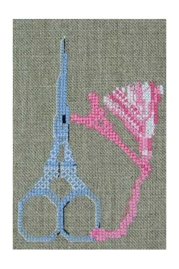 Paire De Ciseaux Broderie Chromée Tour Eiffel Rose 9 Paire De Ciseaux Broderie Chromée Tour Eiffel Rose – Image 9