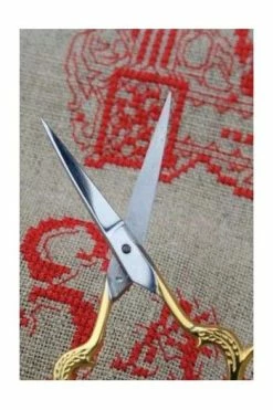 Paire De Ciseaux Broderie Coeur Aurifiée -artisanat Soldes Magasin paire de ciseaux broderie coeur aurifiee 3