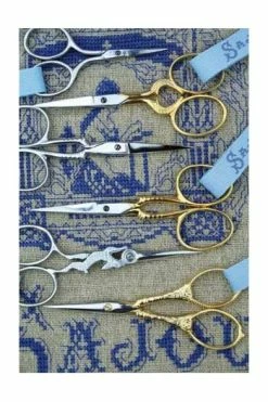 Paire De Ciseaux Broderie Coeur Aurifiée -artisanat Soldes Magasin paire de ciseaux broderie coeur aurifiee 6