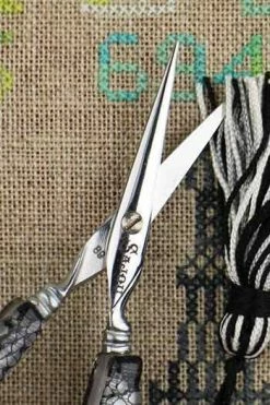 Paire De Ciseaux Broderie Dentelle Calais Noire -artisanat Soldes Magasin paire de ciseaux broderie dentelle calais noire 2