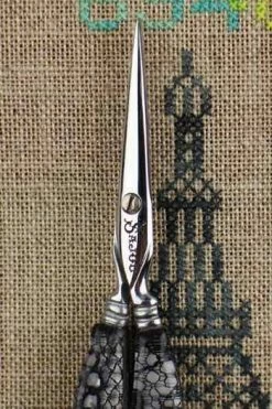 Paire De Ciseaux Broderie Dentelle Calais Noire -artisanat Soldes Magasin paire de ciseaux broderie dentelle calais noire 4