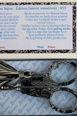 Paire De Ciseaux Broderie Dentelle Calais Noire -artisanat Soldes Magasin paire de ciseaux broderie dentelle calais noire 5