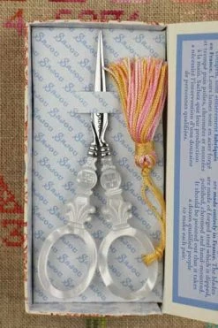 Paire De Ciseaux Broderie Façon Nacre Croix -artisanat Soldes Magasin paire de ciseaux broderie facon nacre croix 5