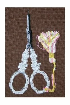 Paire De Ciseaux Broderie Façon Nacre Croix -artisanat Soldes Magasin paire de ciseaux broderie facon nacre croix 7