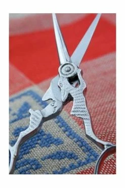 Paire De Ciseaux Broderie Lièvre Chromée -artisanat Soldes Magasin paire de ciseaux broderie lievre chromee 2