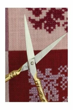 Paire De Ciseaux Broderie Paon Aurifiée -artisanat Soldes Magasin paire de ciseaux broderie paon aurifiee 2