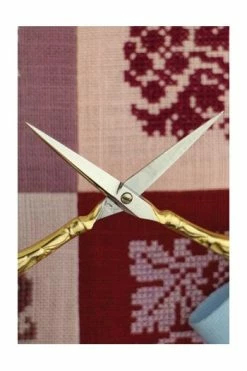 Paire De Ciseaux Broderie Paon Aurifiée -artisanat Soldes Magasin paire de ciseaux broderie paon aurifiee 3