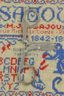 Paire De Ciseaux Broderie Pliante étui Havane -artisanat Soldes Magasin paire de ciseaux broderie pliante etui havane 3