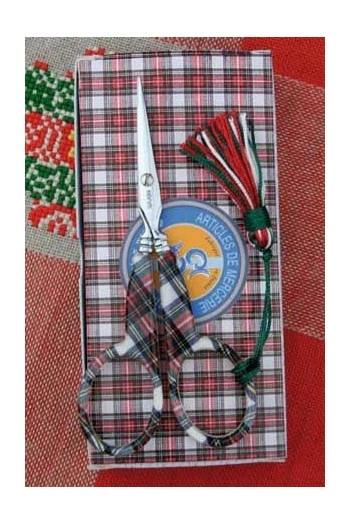 Paire De Ciseaux Broderie Sajou Tissu écossais 5 Paire De Ciseaux Broderie Sajou Tissu écossais – Image 5