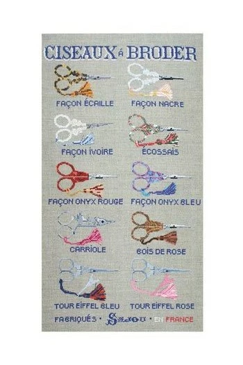 Paire De Ciseaux Broderie Sajou Tissu écossais 7 Paire De Ciseaux Broderie Sajou Tissu écossais – Image 7