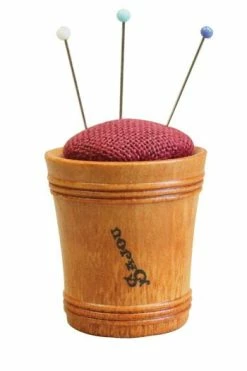 Pique-épingles En Bois Lin Bordeaux