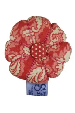 Pique-épingles En Tissu Damas Rouge