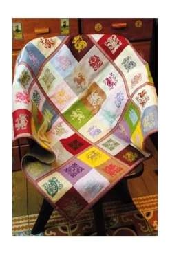 Plaid à Broder Chambord Laine Saint-Pierre