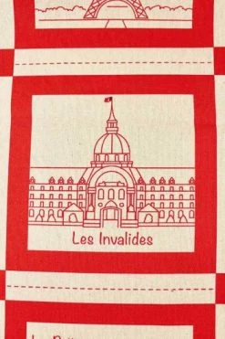 Plaid Monuments De Paris Percale -artisanat Soldes Magasin plaid monuments de paris percale 1
