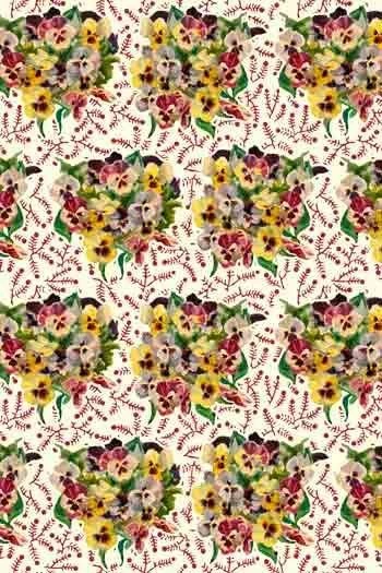 Plateau 24 X 18 Cm Bouquets De Pensées 4 Plateau 24 X 18 Cm Bouquets De Pensées – Image 4