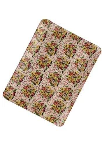 Plateau 24 X 18 Cm Bouquets De Pensées 1 Plateau 24 X 18 Cm Bouquets De Pensées