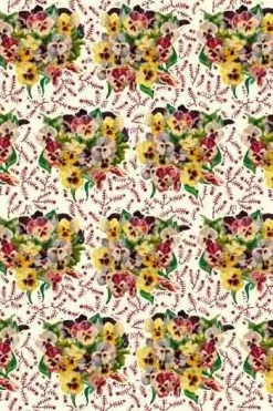 Plateau 37 X 13 Cm Bouquets De Pensées -artisanat Soldes Magasin plateau 37 x 13 cm bouquets de pensees 2