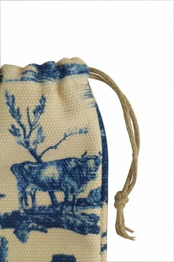 Pochon De Rangement Ciseaux Toile De Jouy Bleue 3 Pochon De Rangement Ciseaux Toile De Jouy Bleue – Image 3