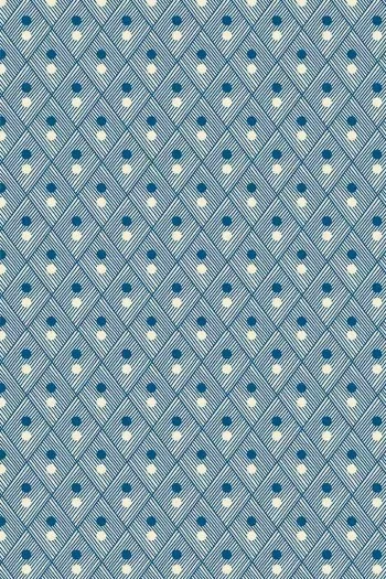 Porte-cartes Toile Cirée Plaisirs Bleu 4 Porte-cartes Toile Cirée Plaisirs Bleu – Image 4