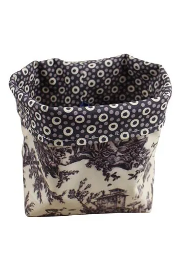 Pot Toile Enduite Et Tissu Offrande Gris 1 Pot Toile Enduite Et Tissu Offrande Gris