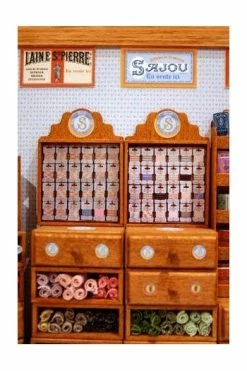 Présentoir Bois Miniature Rubans Coton N°1 -artisanat Soldes Magasin presentoir bois miniature rubans coton n1 3