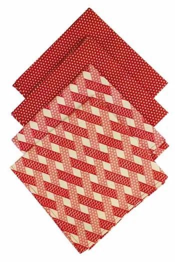 Quatre Serviettes Damas Rouge 1 Et 2 1 Quatre Serviettes Damas Rouge 1 Et 2