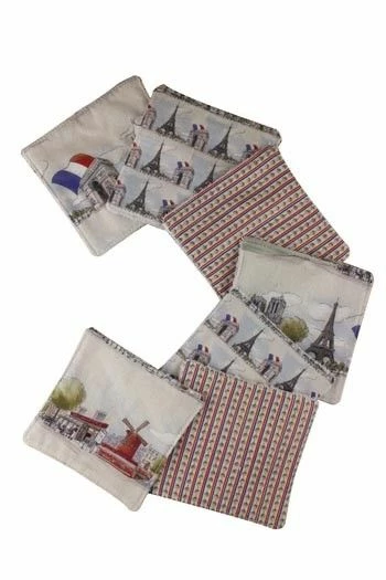 Sept Lingettes Lavables Belle Ville De Paris 7 Sept Lingettes Lavables Belle Ville De Paris – Image 7