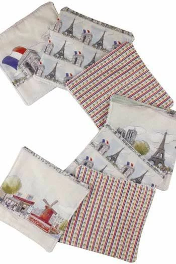 Sept Lingettes Lavables Belle Ville De Paris 1 Sept Lingettes Lavables Belle Ville De Paris