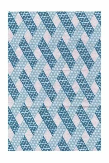 Sept Lingettes Lavables Toile De Jouy Bleue 6 Sept Lingettes Lavables Toile De Jouy Bleue – Image 6