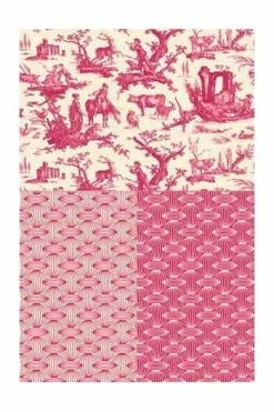Sept Lingettes Lavables Toile De Jouy Rose 8 Sept Lingettes Lavables Toile De Jouy Rose -artisanat Soldes Magasin sept lingettes lavables toile de jouy rose 3