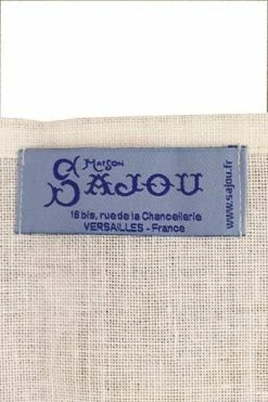 Devant -artisanat Soldes Magasin serviette de table a broder lin blanc casse 1