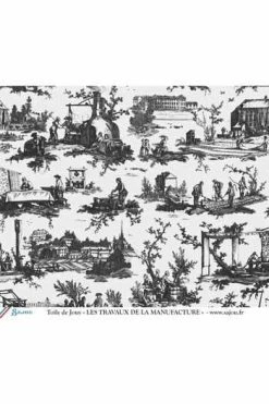 T-shirt Gris Chiné Toile De Jouy Noir - Taille S 8 T-shirt Gris Chiné Toile De Jouy Noir - Taille S -artisanat Soldes Magasin t shirt gris chine toile de jouy noir taille s 1