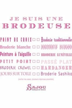 T-shirt Je Suis Une Brodeuse - Taille S -artisanat Soldes Magasin t shirt je suis une brodeuse taille s 1