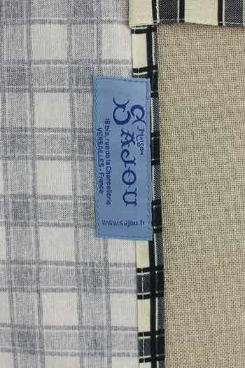 Tablier De Cuisine Carreaux Noir Et écru 3 Tablier De Cuisine Carreaux Noir Et écru – Image 3