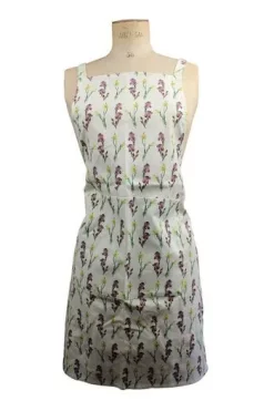 Tablier De Cuisine Tissu Iris Et Narcisses