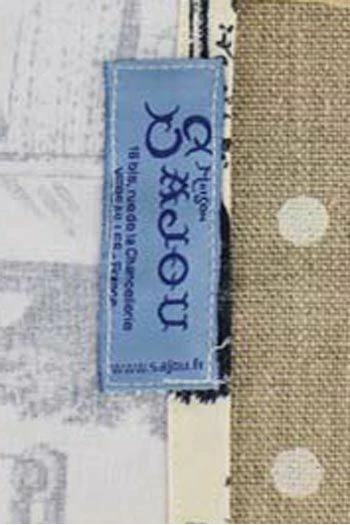 Tablier De Cuisine Toile De Jouy Noire 3 Tablier De Cuisine Toile De Jouy Noire – Image 3