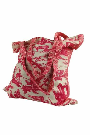 Tablier De Cuisine Toile De Jouy Rose 4 Tablier De Cuisine Toile De Jouy Rose – Image 4