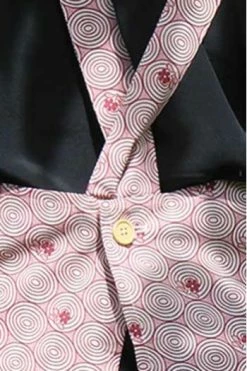 Tablier Japonais Tissu Bordeaux Et écru -artisanat Soldes Magasin tablier japonais tissu bordeaux et ecru 3