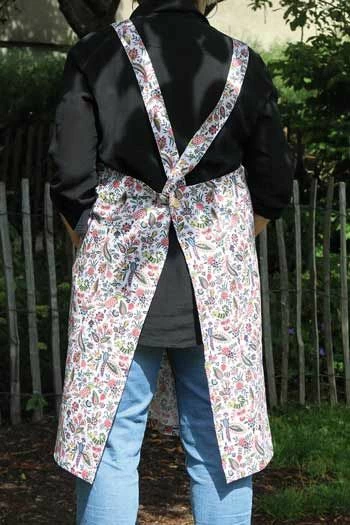 Tablier Japonais Tissu Coquecigrues 3 Tablier Japonais Tissu Coquecigrues – Image 3