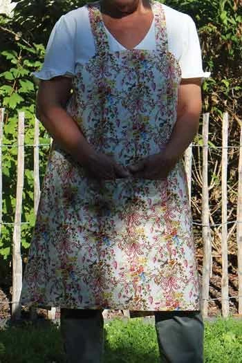 Tablier Japonais Tissu Marie Antoinette Château 1 Tablier Japonais Tissu Marie Antoinette Château