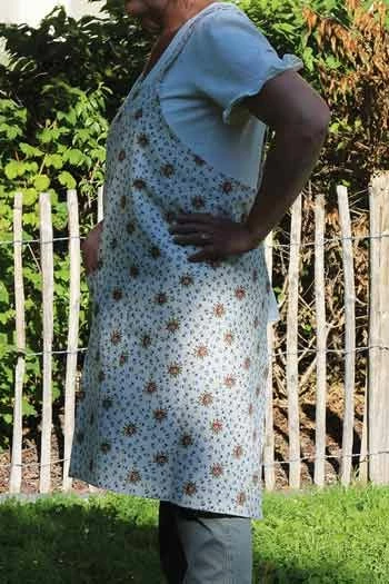 Tablier Japonais Tissu Marie Antoinette Trianon 2 Tablier Japonais Tissu Marie Antoinette Trianon – Image 2