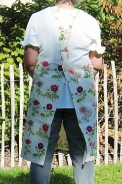 Tablier Japonais Tissu Roses Joséphine -artisanat Soldes Magasin tablier japonais tissu roses josephine 2